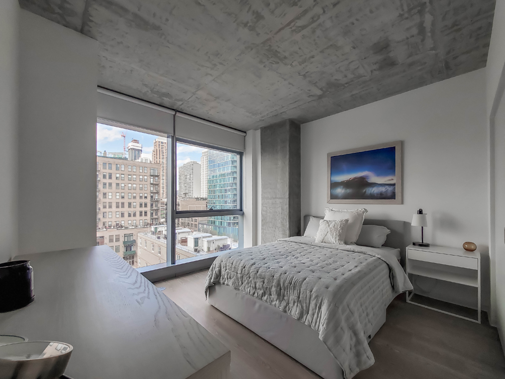 South Loop 2-Bedroom Apartment Bedroom