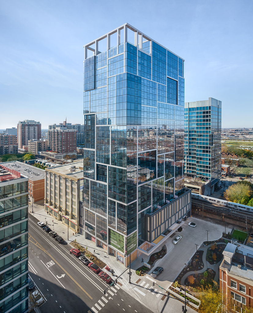 1400 Wabash Apartments Aerial