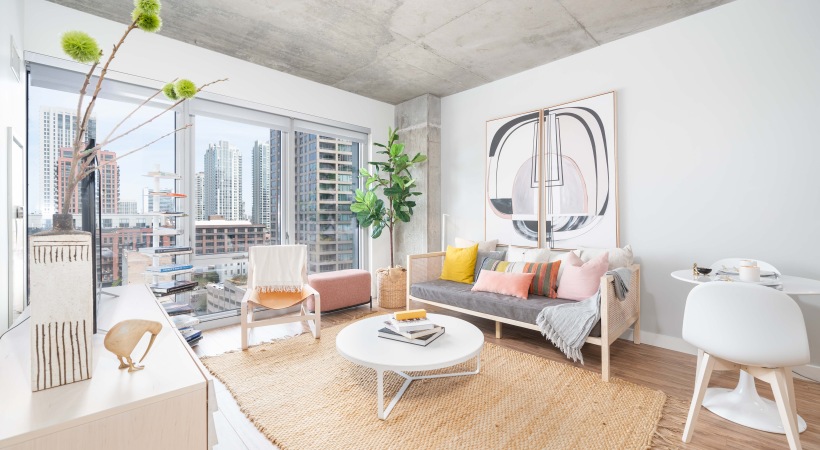 Model 1 Bedroom - Living